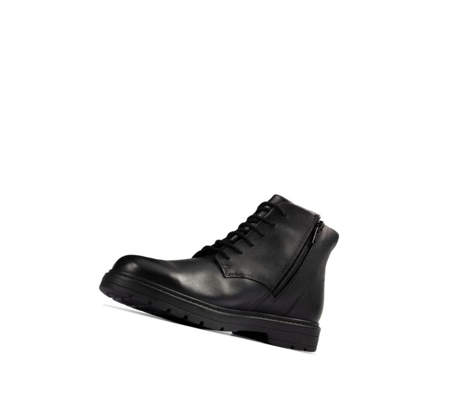 Chaussures D'école Clarks Loxham Walk Gore-tex Cuir Fille Noir | SODN46528