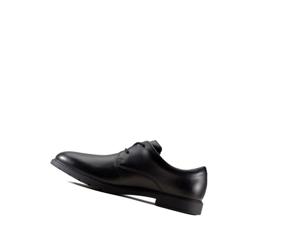 Chaussures D'école Clarks Scala Loop Cuir Fille Noir | ZDLC42637