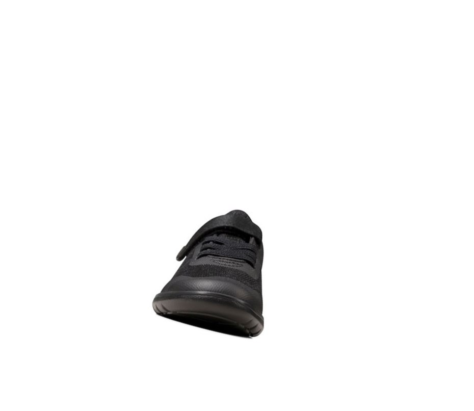 Chaussures D'école Clarks Scape Bright Garcon Noir | RTCV98573