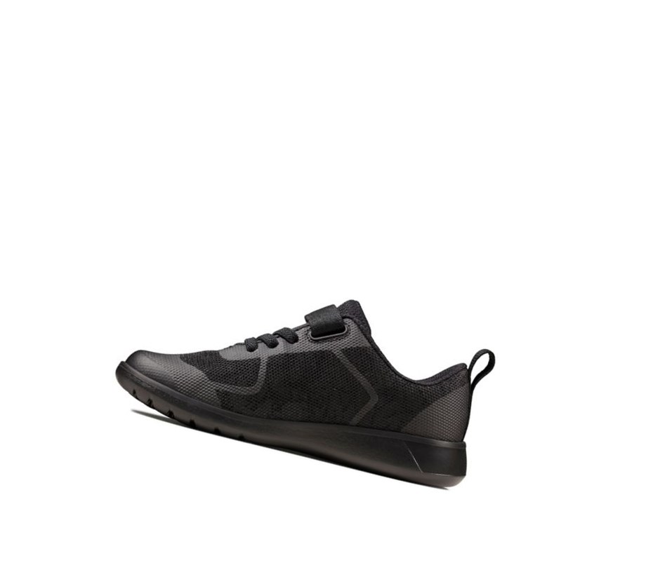 Chaussures D'école Clarks Scape Bright Garcon Noir | RTCV98573