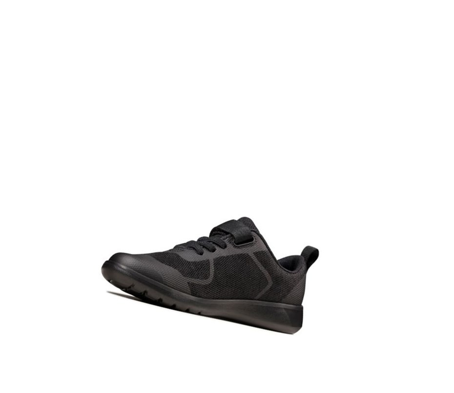 Chaussures D'école Clarks Scape Bright Garcon Noir | UATG89457