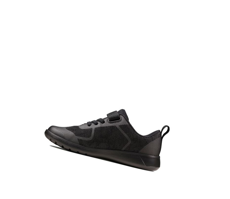 Chaussures D'école Clarks Scape Bright Garcon Noir | UATG89457