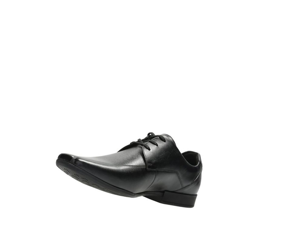 Chaussures Habillées Clarks Glement Over Cuir Homme Noir | XKGV41980