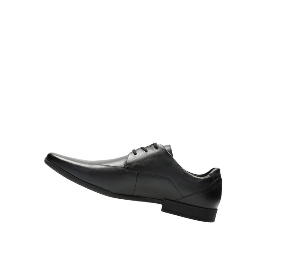 Chaussures Habillées Clarks Glement Over Cuir Homme Noir | XKGV41980