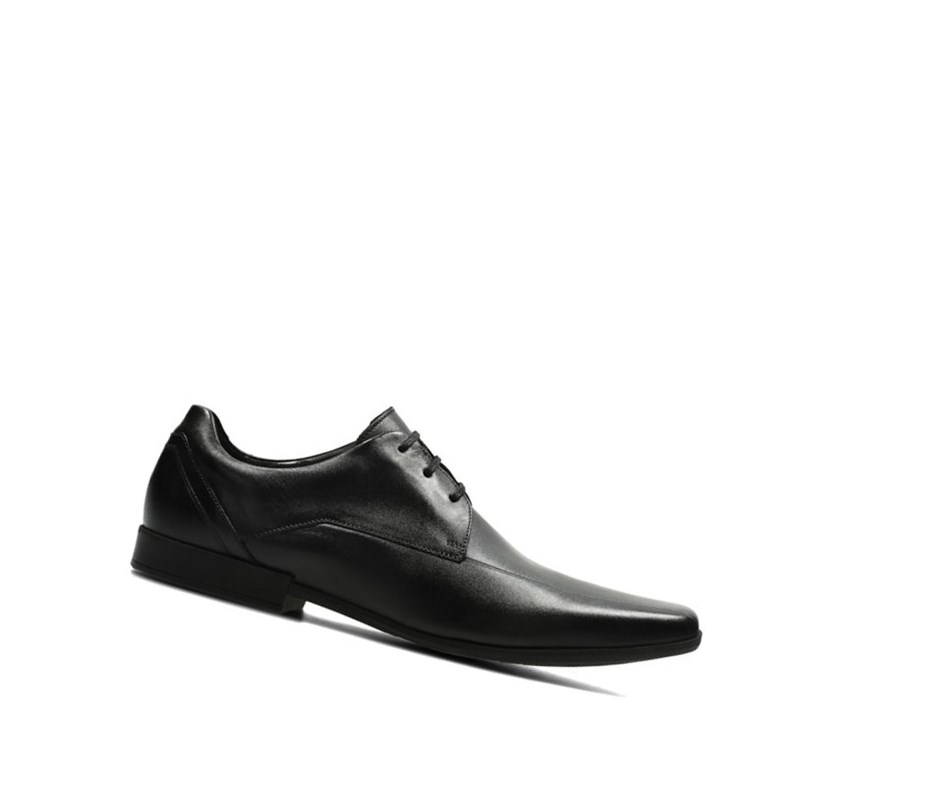 Chaussures Habillées Clarks Glement Over Cuir Homme Noir | XKGV41980