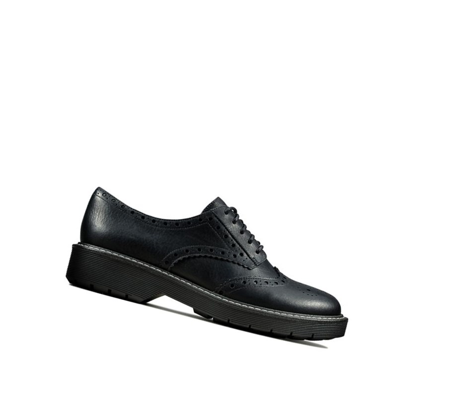 Chaussures Habillées Clarks Witcombe Echo Cuir Femme Noir | UXPM13906