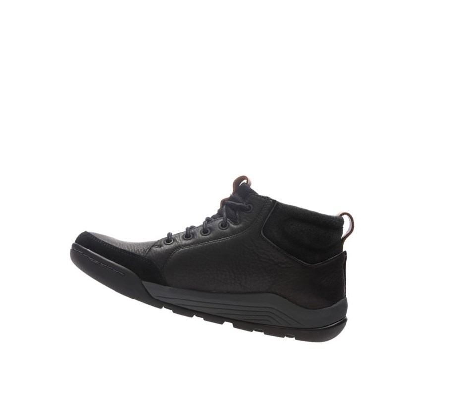 Chaussures Outdoor Clarks Ashcombe Mid Gore-tex Cuir Homme Noir | GCAF23617