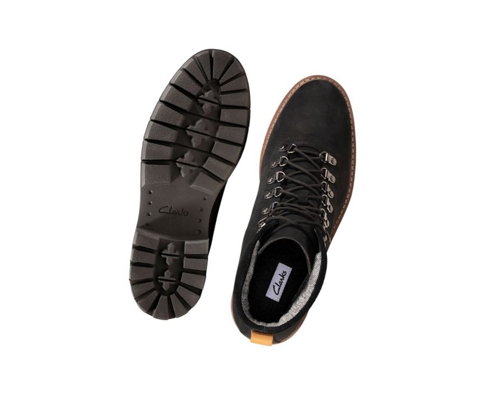 Chaussures Outdoor Clarks Batcombe Alp Gore-tex Nubuck Homme Noir | LEKV29035