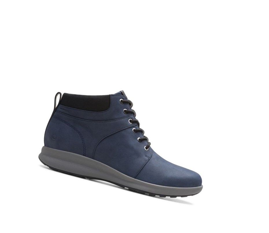 Chaussures Outdoor Clarks Un Adorn Nubuck Cuir Femme Bleu Marine | RFDB83620