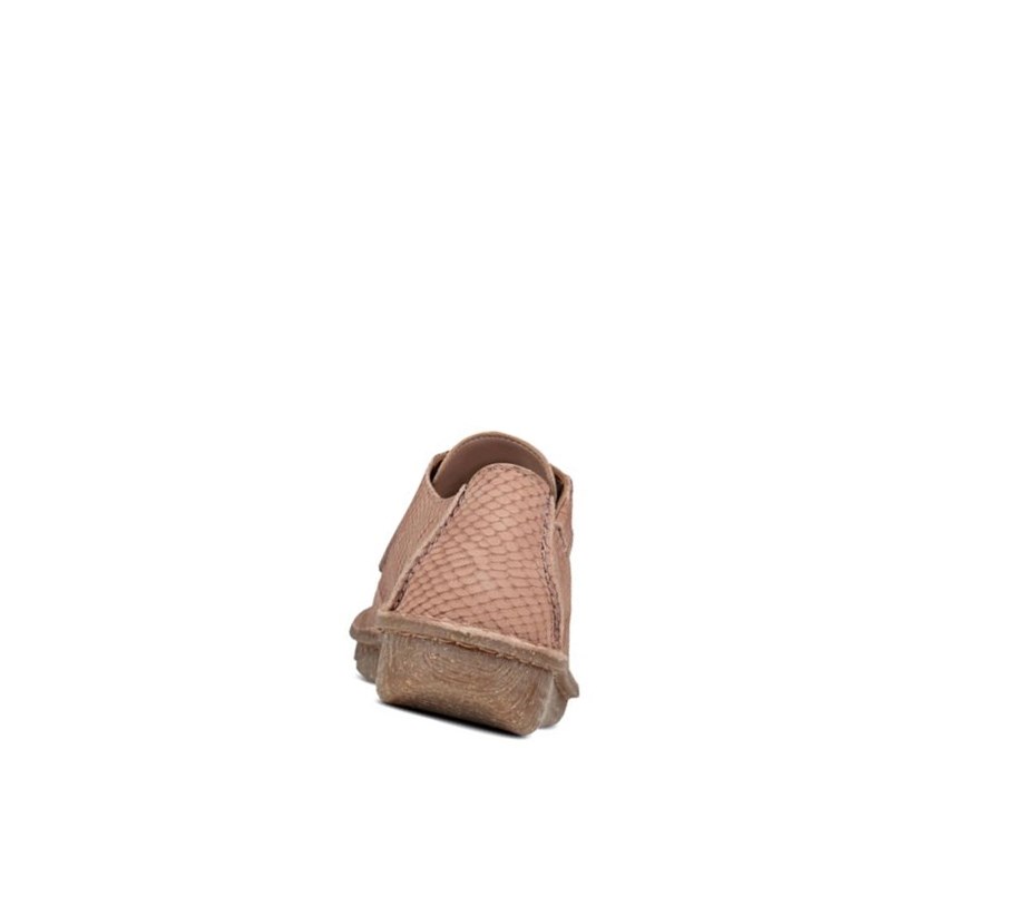 Chaussures Plates Clarks Funny Dream Nubuck Femme Rose | KGEV75486