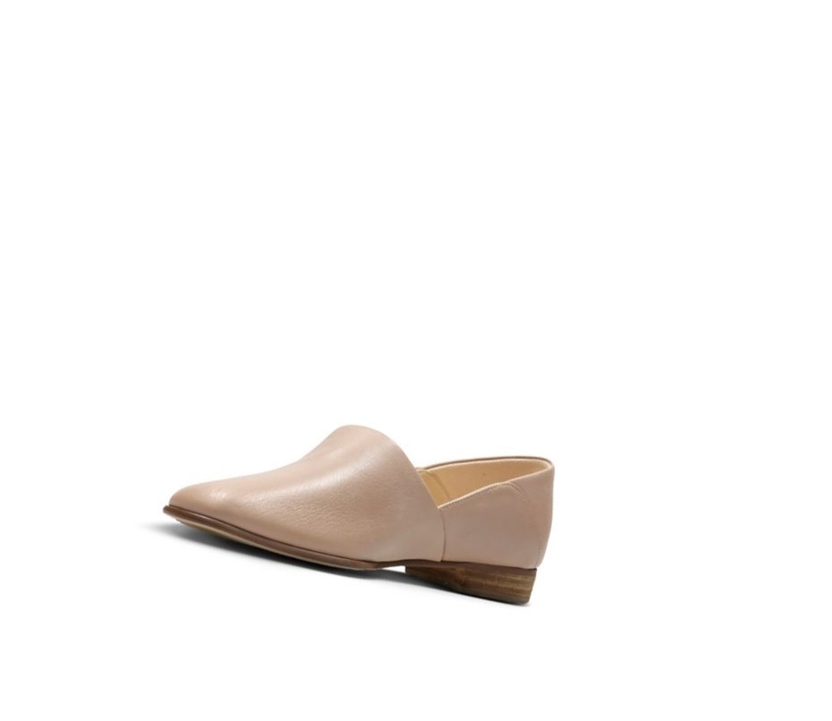 Chaussures Slip On Clarks Pure Tone Cuir Femme Couleur Chair | TVWE13862