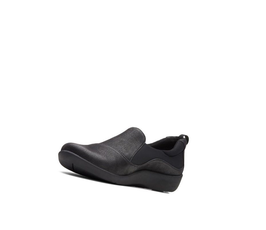 Chaussures Slip On Clarks Sillian Paz Femme Noir | KYRG36128