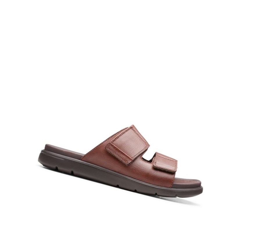 Chaussures Slip On Clarks Unwilmore Part Cuir Homme Marron Foncé | XMCA05324