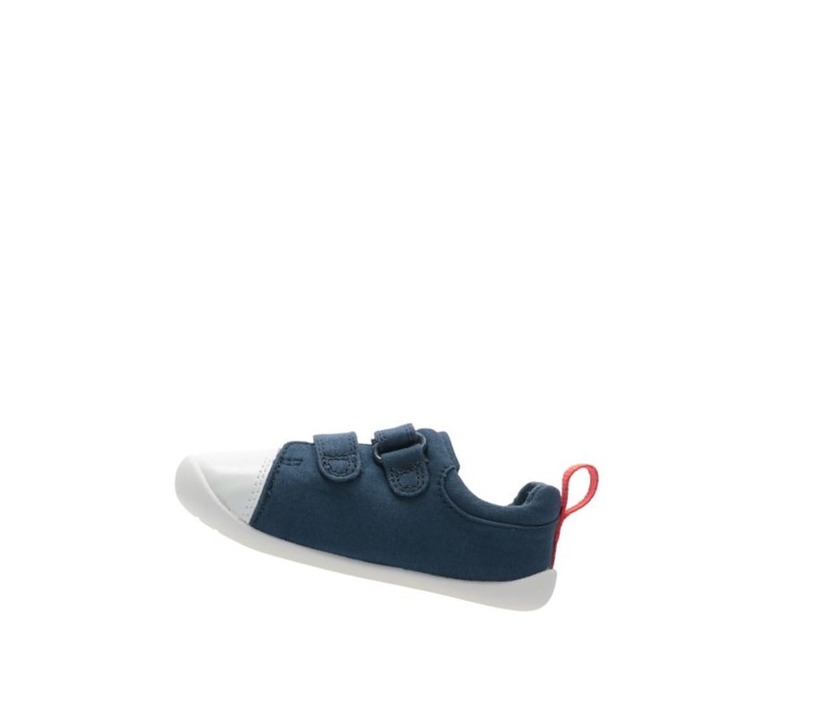 Chaussures de Marche Clarks Roamer Craft Tela Textile Fille Bleu Marine | BSYV04596