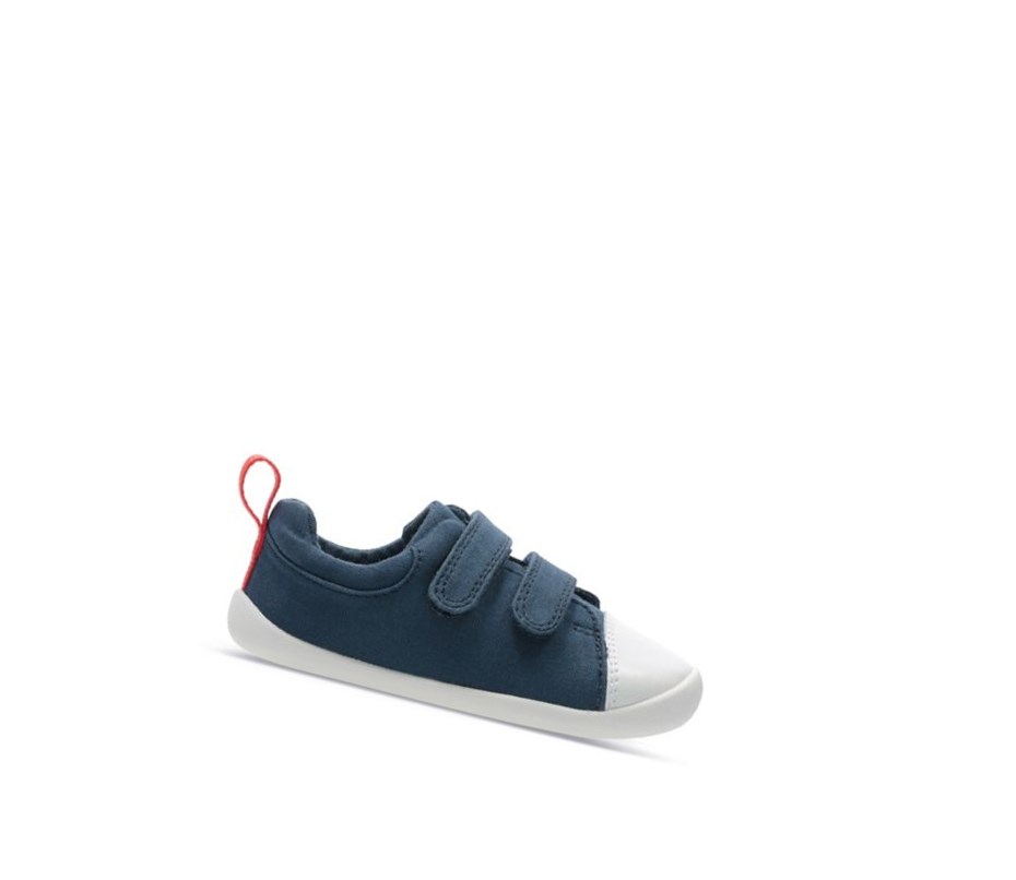 Chaussures de Marche Clarks Roamer Craft Tela Textile Fille Bleu Marine | BSYV04596