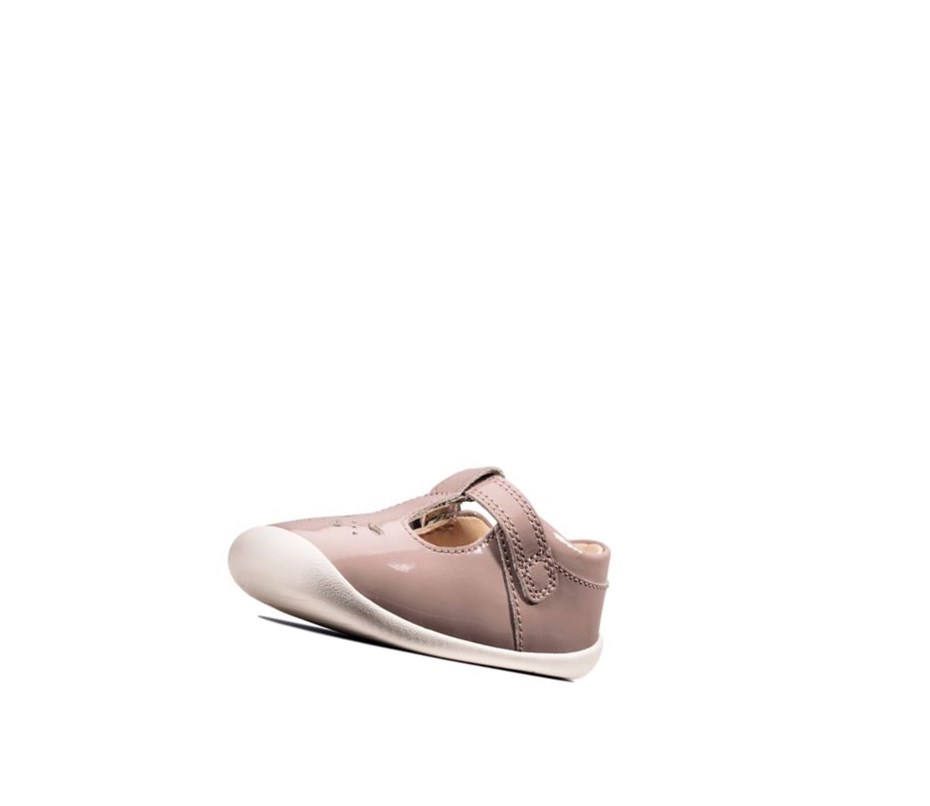 Chaussures de Marche Clarks Roamer Star Vernis Fille Rose | GKYF92031