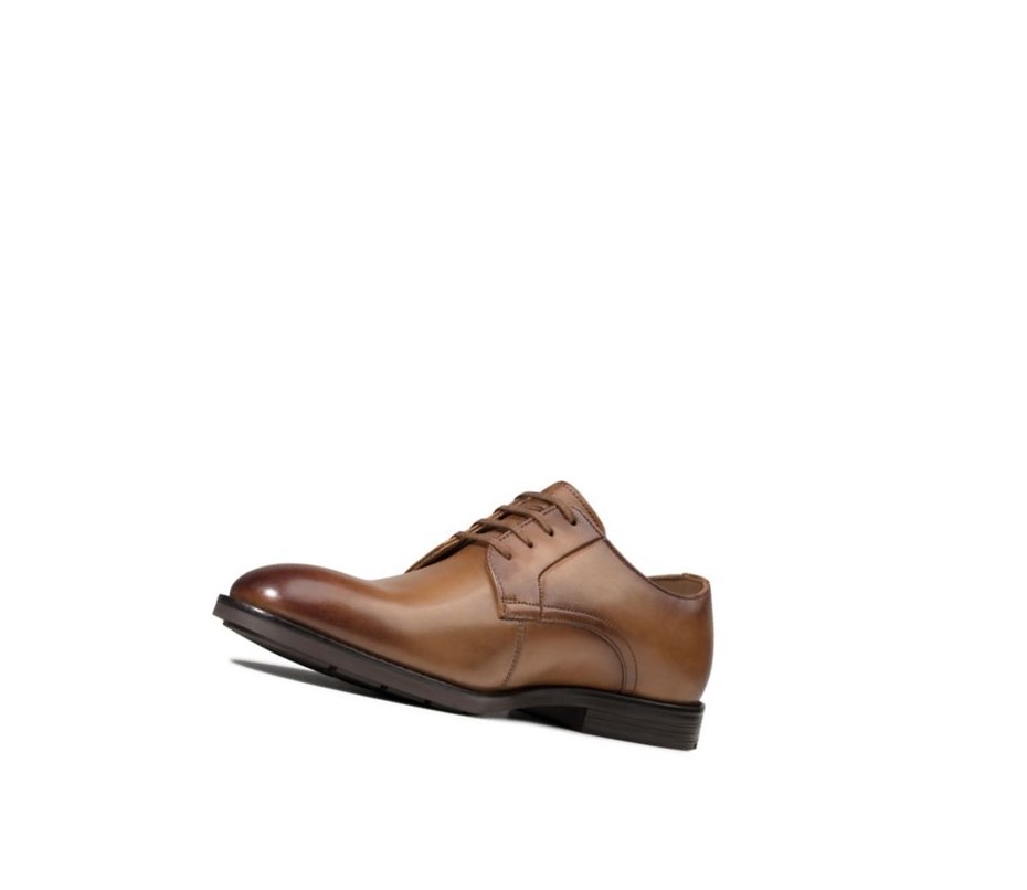 Chaussures de Marche Clarks Ronnie Walk Cuir Homme Marron | CZOV51742