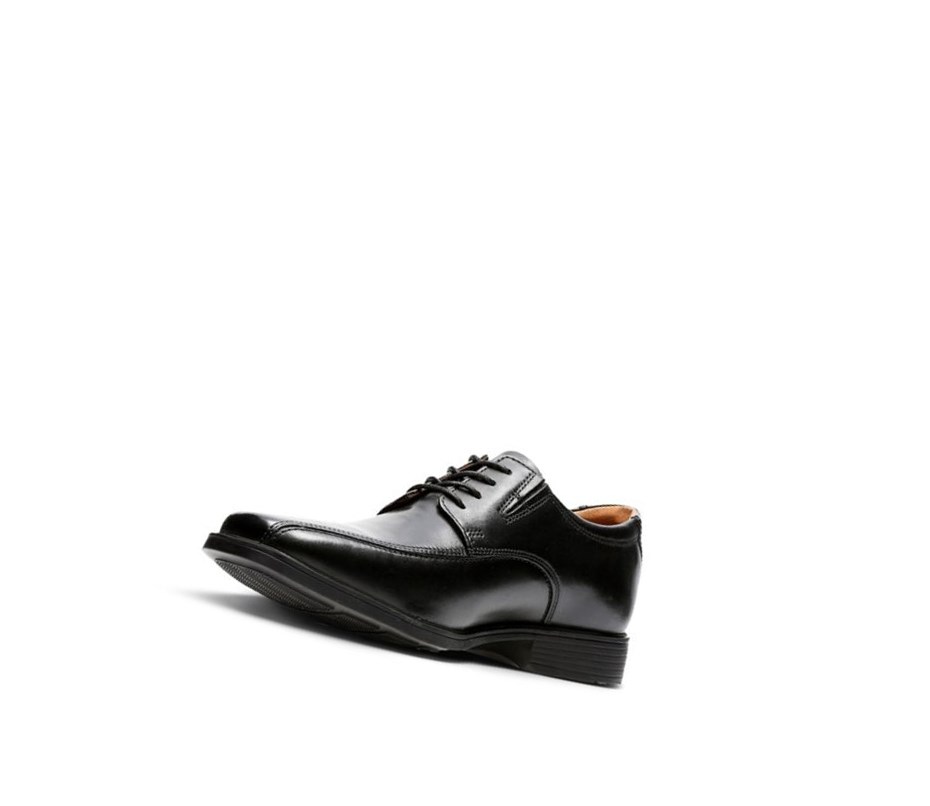 Chaussures de Marche Clarks Tilden Walk Cuir Homme Noir | YBIL05246