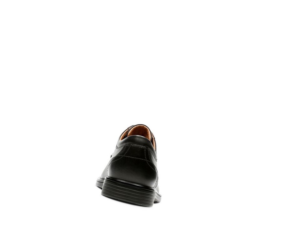 Chaussures de Marche Clarks Un Aldric Park Cuir Homme Noir | YIFH61452