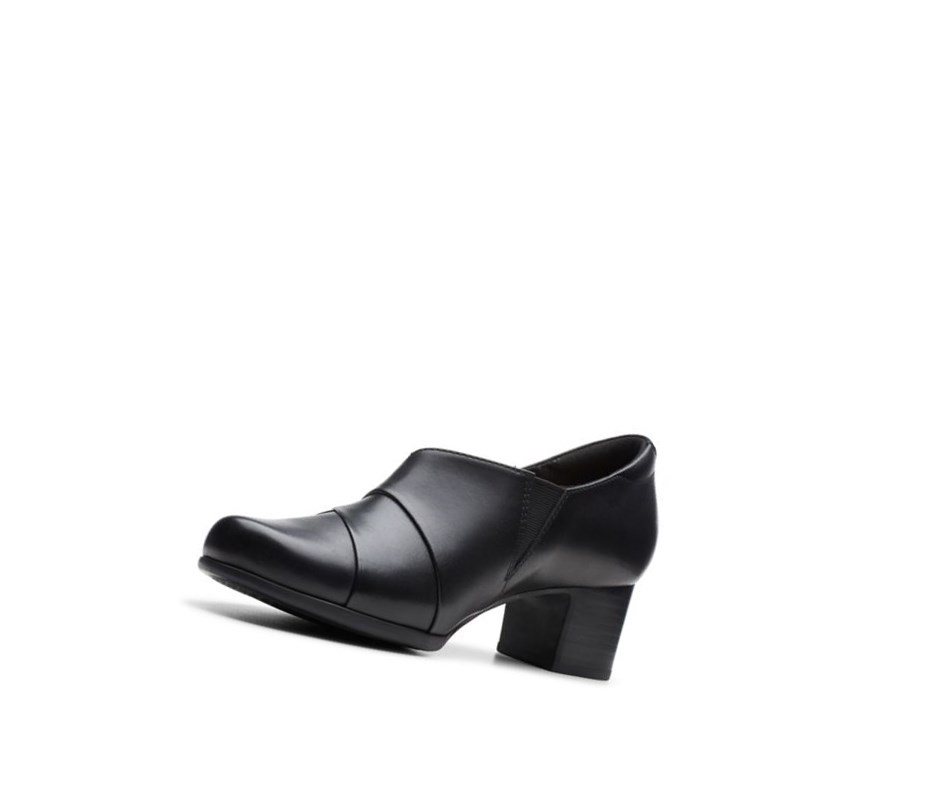 Chaussures de Marche Clarks Un Damson Adele Cuir Femme Noir | LRZQ73810