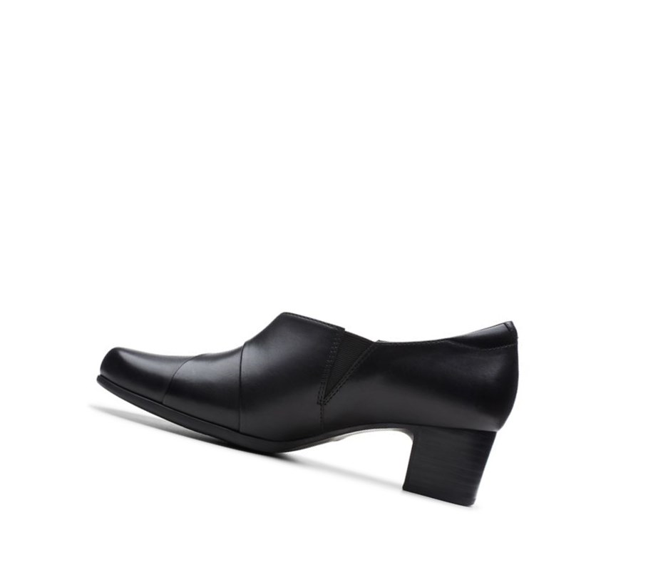 Chaussures de Marche Clarks Un Damson Adele Cuir Femme Noir | LRZQ73810