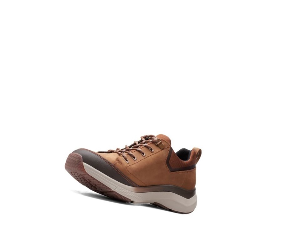 Chaussures de Marche Clarks Wave 2.0 Vibe Nubuck Cuir Larges Fit Homme Marron | RLIV87304