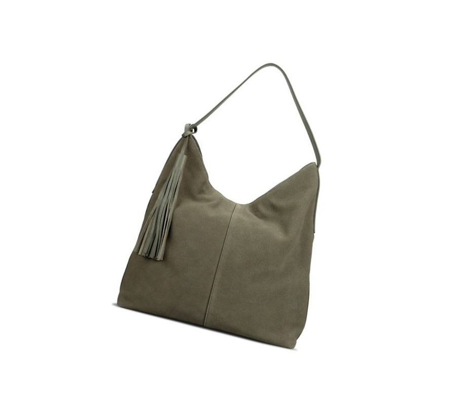 Leather Bags Clarks Tornolo Eva Femme Vert Olive | ULCK78650