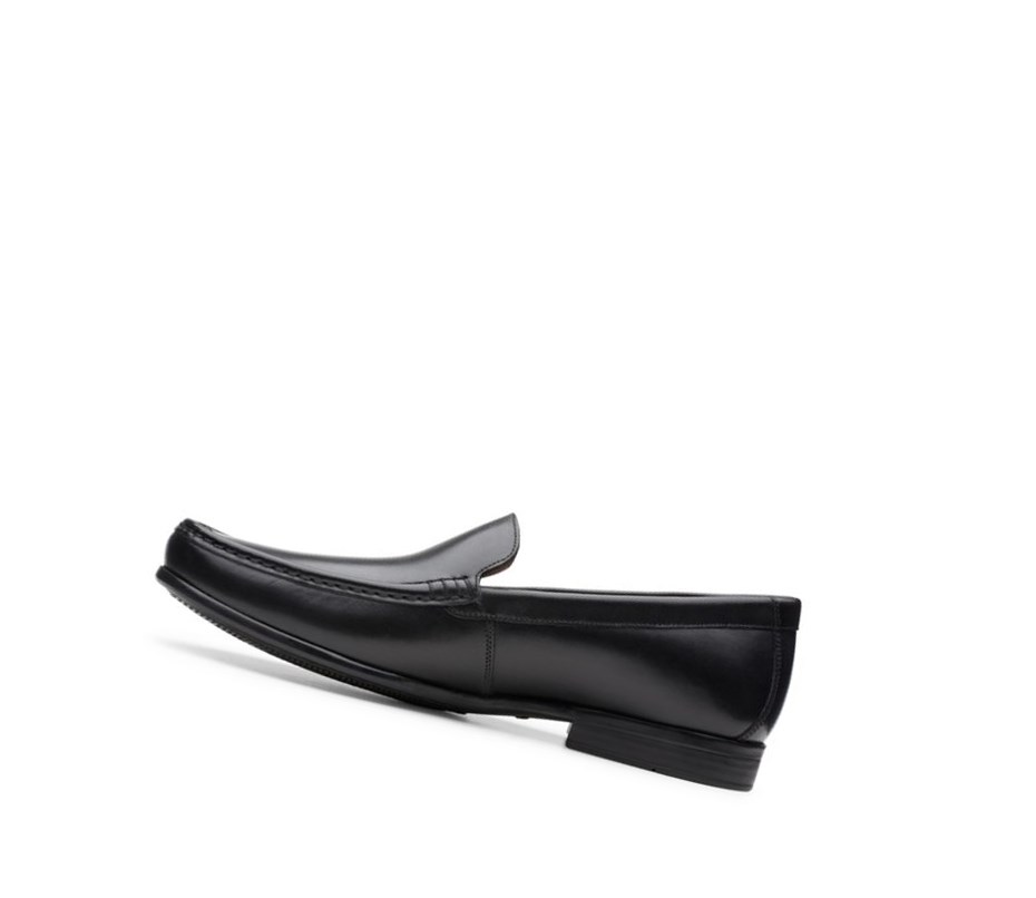 Loafers Clarks Claude Plain Homme Noir | VCWZ24931