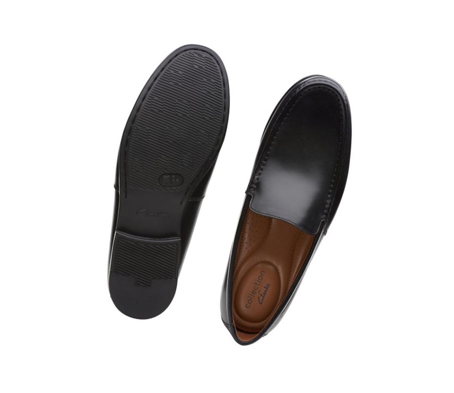 Loafers Clarks Claude Plain Homme Noir | VCWZ24931