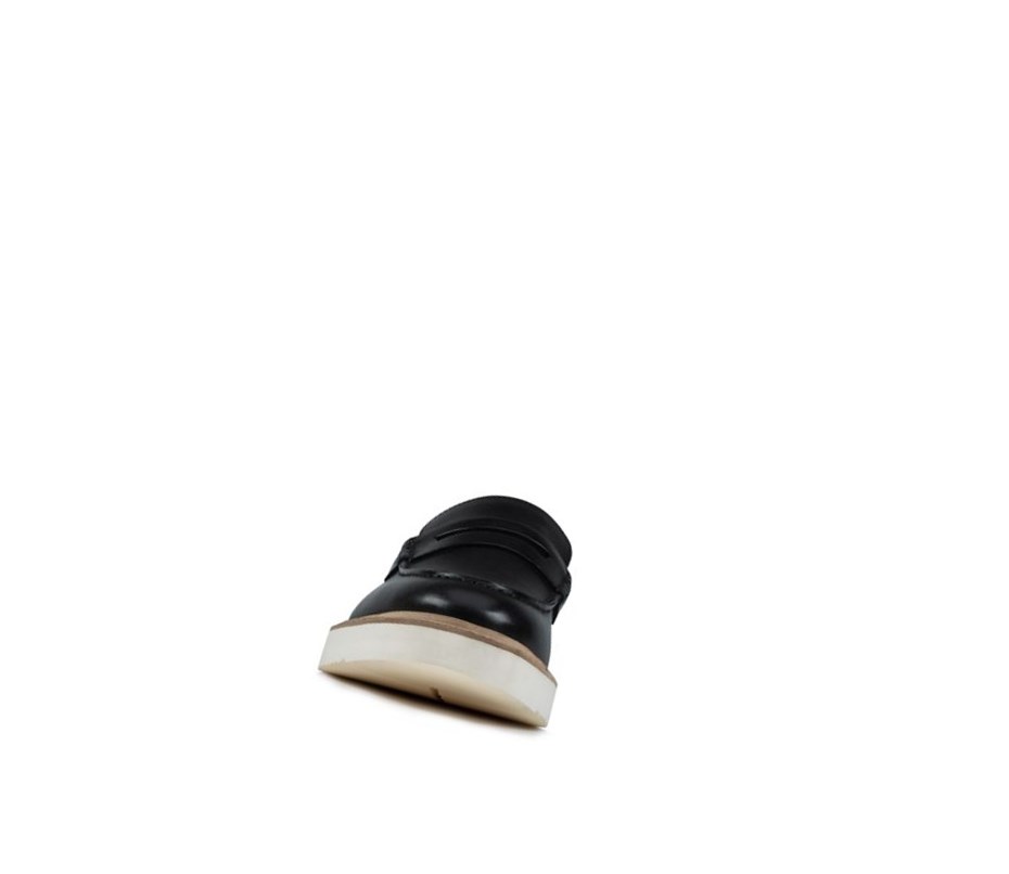 Loafers Clarks Ernest Free Cuir Homme Noir | MAHI73162