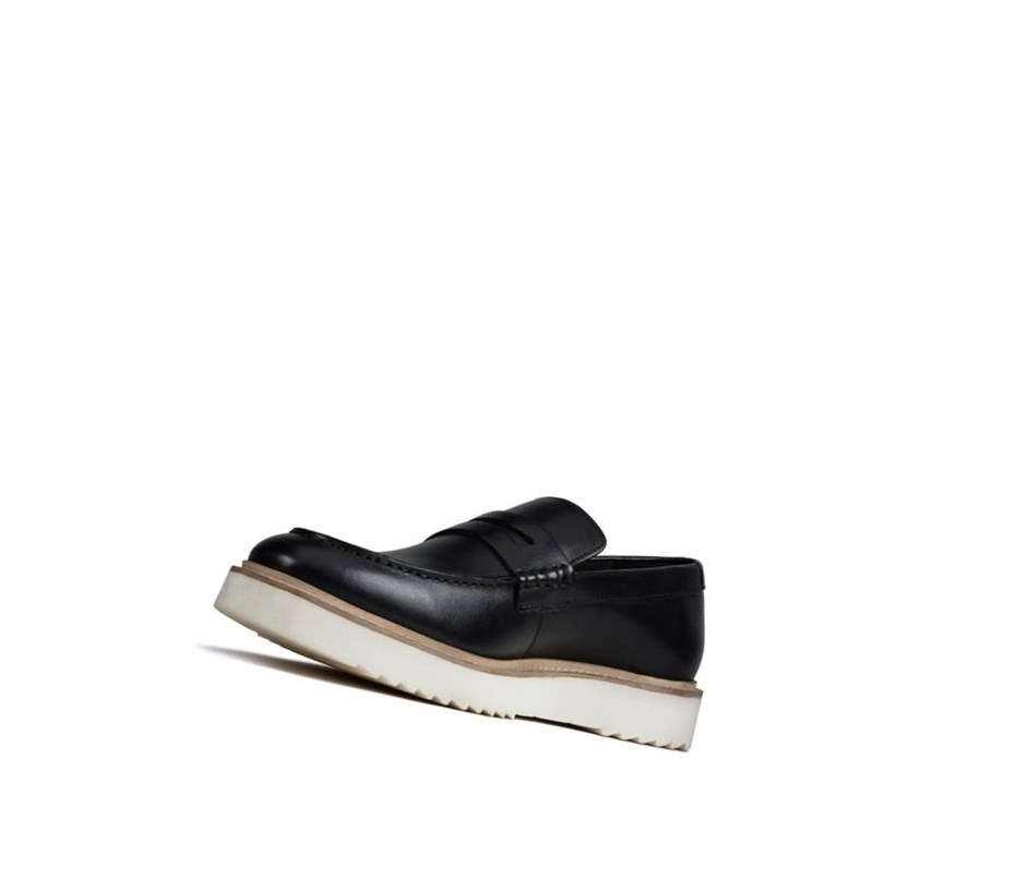 Loafers Clarks Ernest Free Cuir Homme Noir | MAHI73162