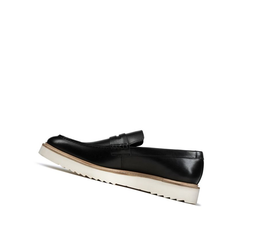 Loafers Clarks Ernest Free Cuir Homme Noir | MAHI73162