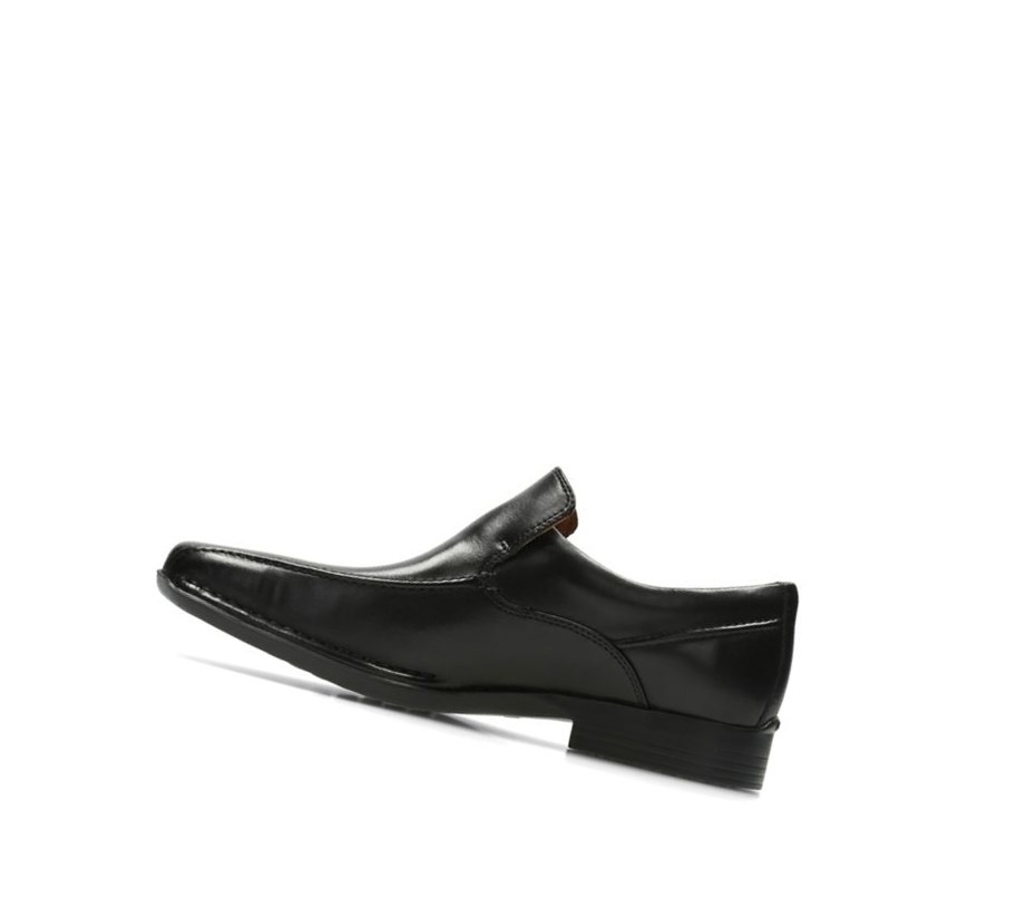 Loafers Clarks Francis Flight Cuir Homme Noir | ZFYP02846