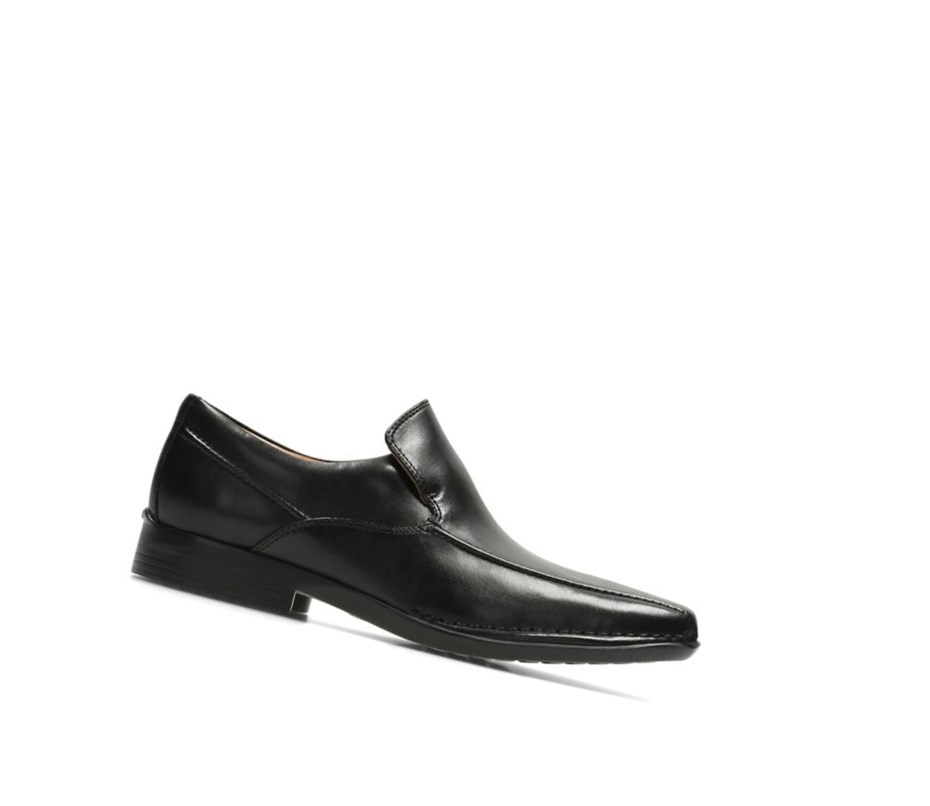 Loafers Clarks Francis Flight Cuir Homme Noir | ZFYP02846