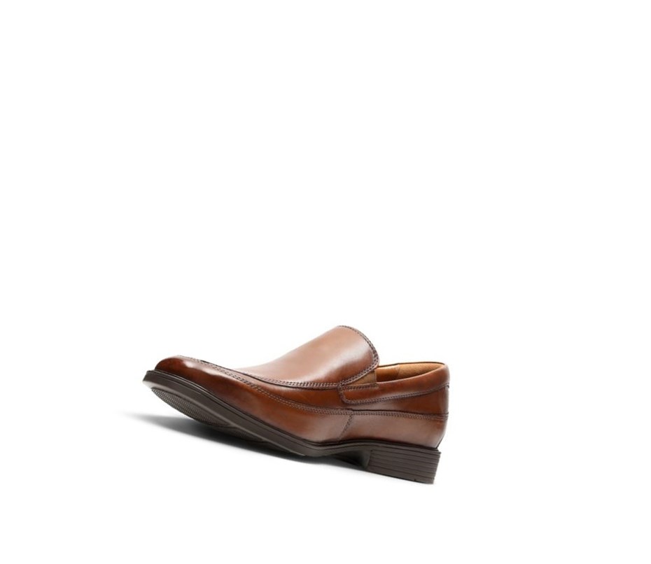 Loafers Clarks Tilden Free Cuir Homme Marron Foncé | NXPJ53084