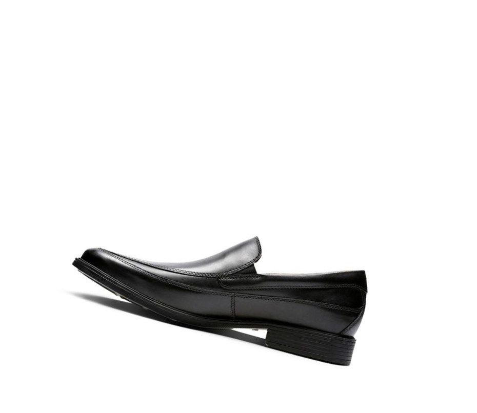 Loafers Clarks Tilden Free Cuir Homme Noir | FPKC38564