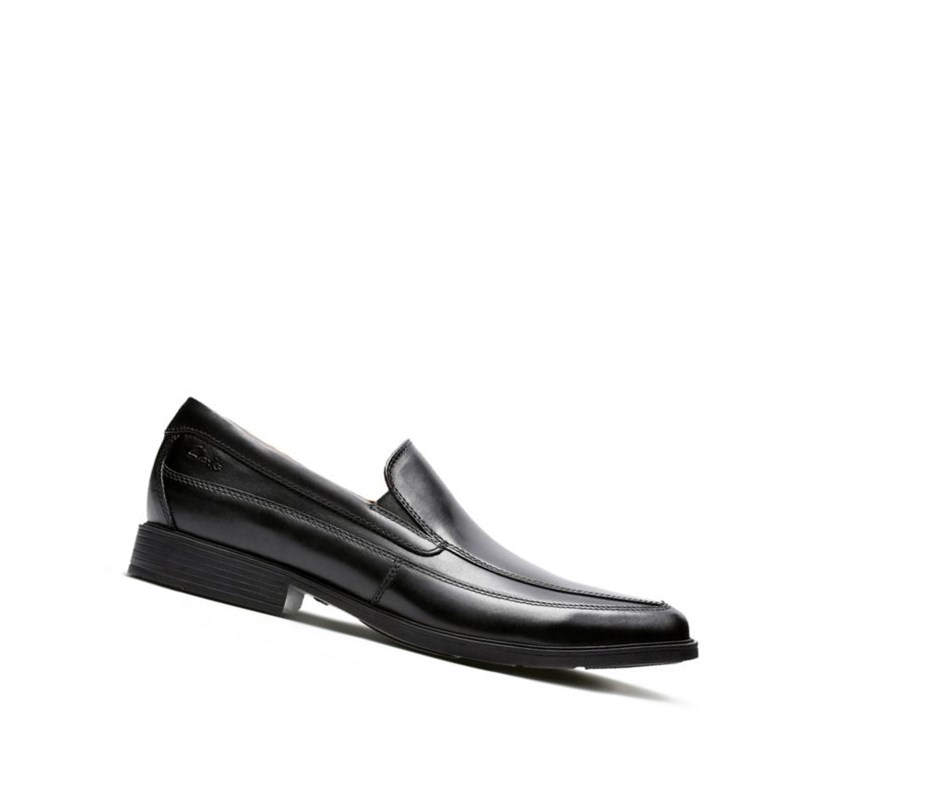 Loafers Clarks Tilden Free Cuir Homme Noir | FPKC38564