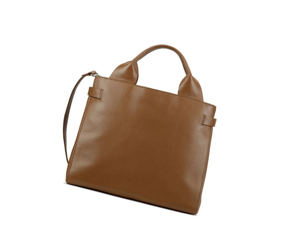 Sac Mini Clarks The Ella Large Cuir Femme Marron | FEAY82617