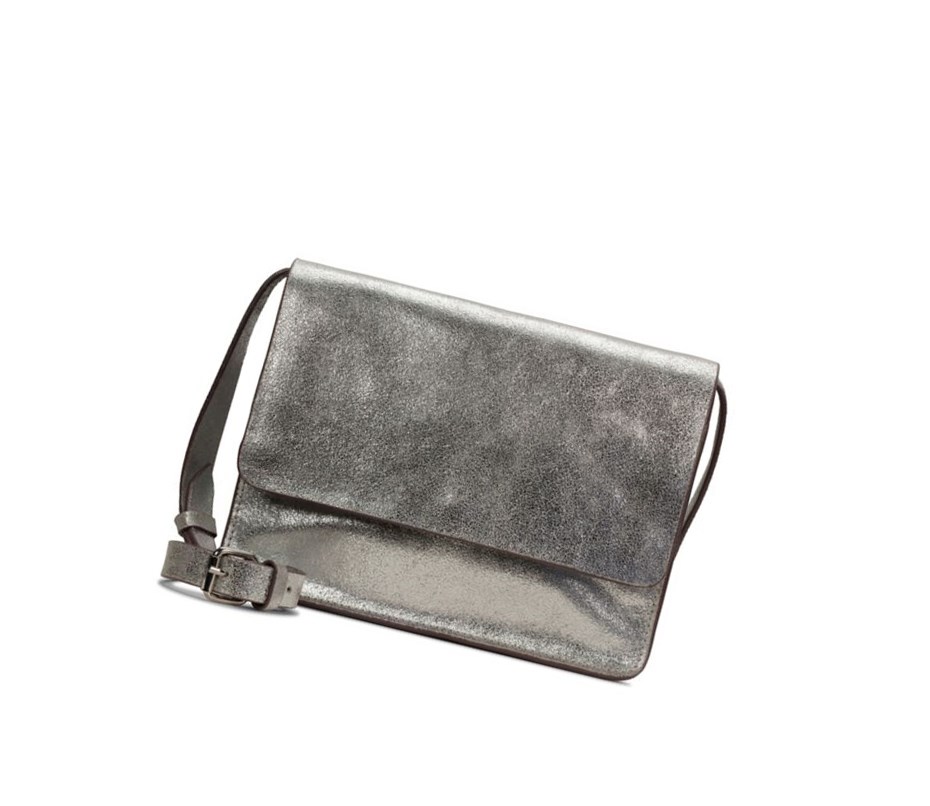 Sac Mini Clarks Treen River Cuir Femme Argent | WYML35401