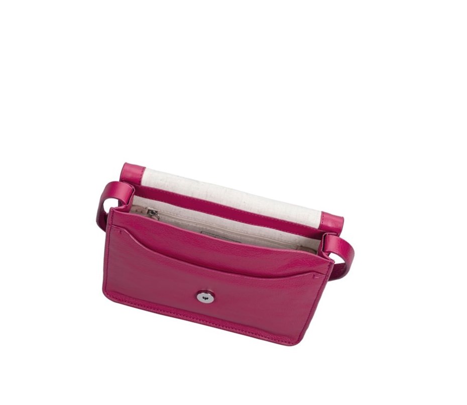 Sac Mini Clarks Treen River Cuir Femme Fushia | DNQE67891