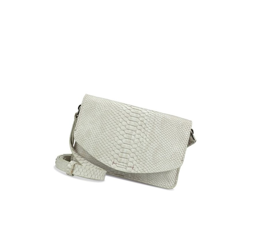 Sacs Crossbody Clarks Marva Wave Cuir Femme Blanche Serpent | BKUX74915