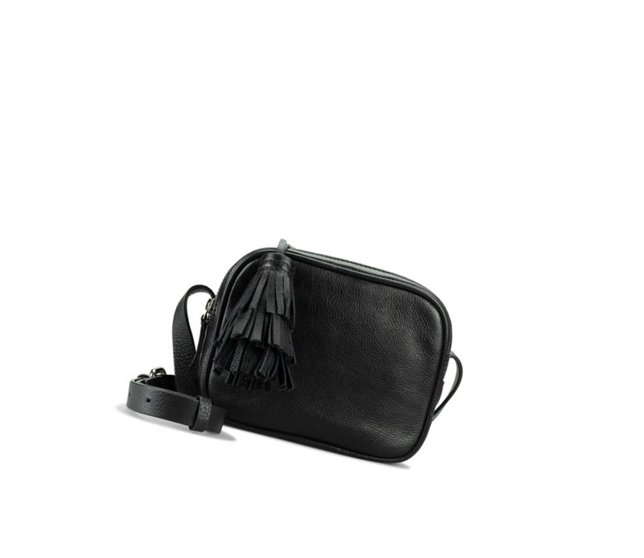 Sacs Crossbody Clarks Topsham Mila Cuir Femme Noir | LEPT76405