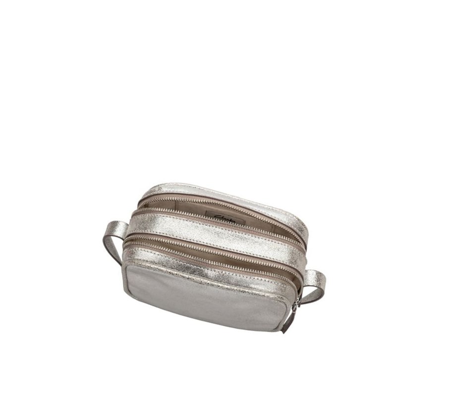 Sacs Crossbody Clarks Topsham Mila Cuir Femme Argent | YWHQ63904