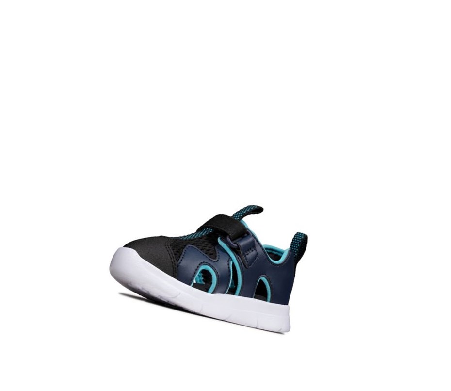 Sandales Casual Clarks Ath Surf Synthétique Garcon Bleu Marine | FLMX82357