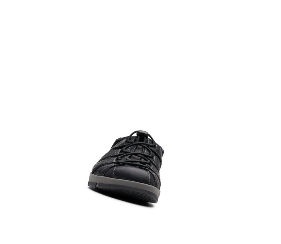 Sandales Casual Clarks Brixby Cove Cuir Homme Noir | GZTQ16374