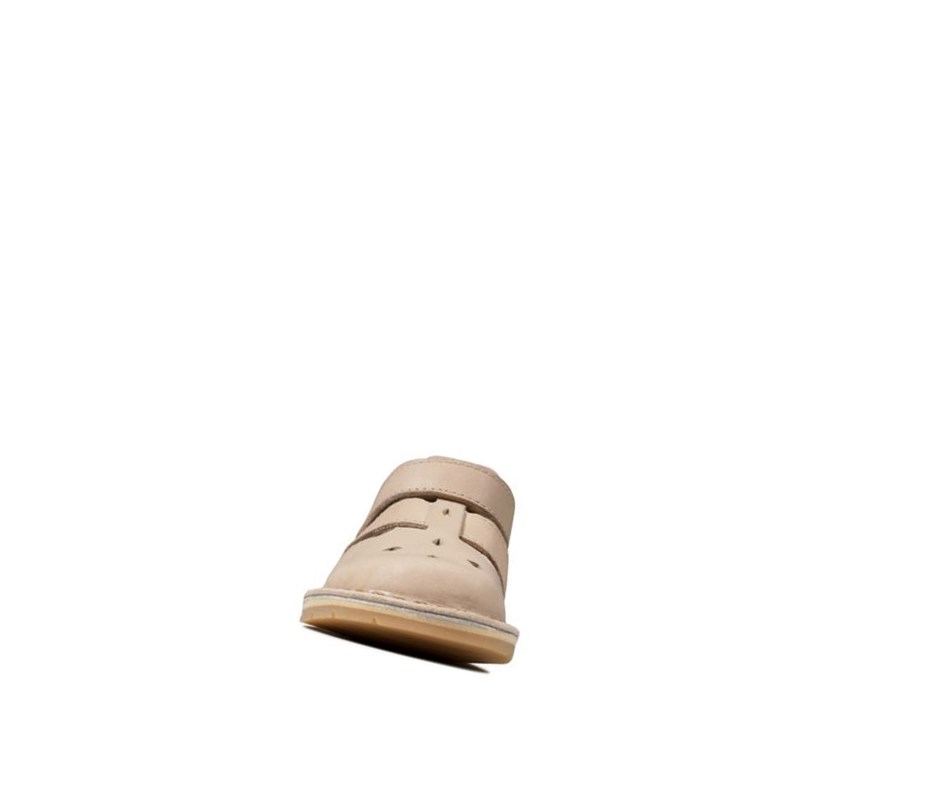 Sandales Casual Clarks Comet Sand Cuir Fille Couleur Chair | MOSU90236