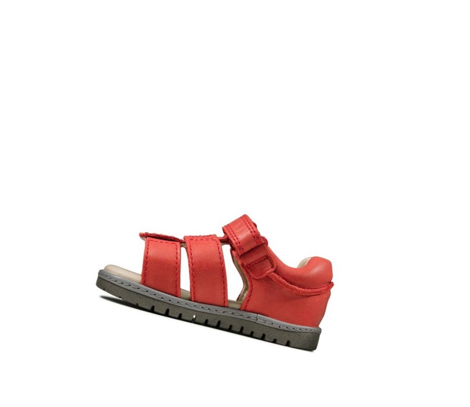 Sandales Casual Clarks Frances Tor Cuir Garcon Rouge | ULPR41528