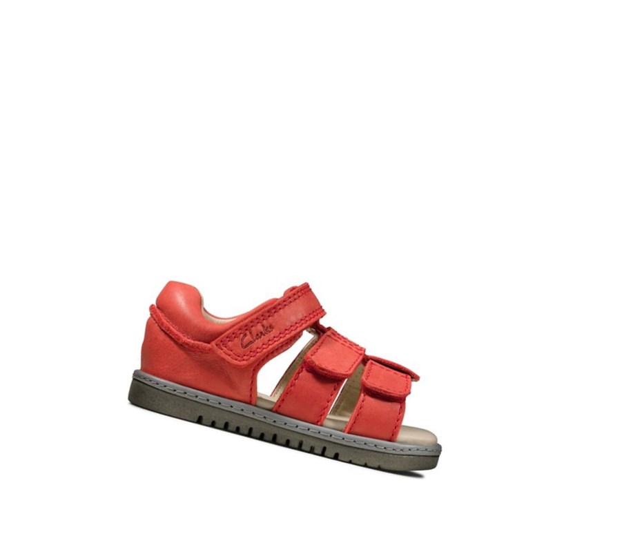 Sandales Casual Clarks Frances Tor Cuir Garcon Rouge | ULPR41528