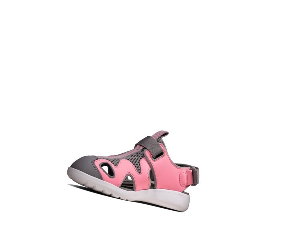 Sandales Casual Clarks Scape Surf Synthétique Garcon Rose | KQLO82356