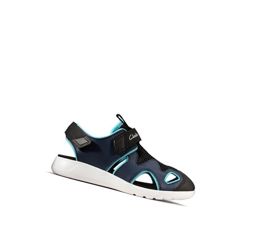 Sandales Casual Clarks Scape Surf Synthétique Garcon Bleu Marine | VRAK32506